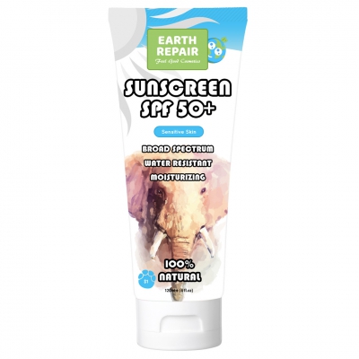 Sensitive Skin Mineral Sunscreen, All Natural, Moisturizing, Water Resistant 