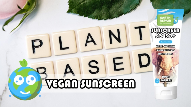 Earth Repair All Natural Plant Based Sensitive Skin Vegan Sunscreen - Guaranteed Animal Free